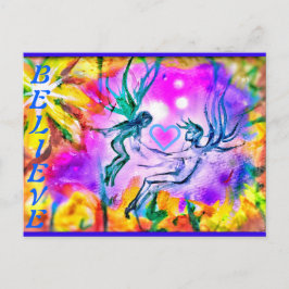 postal NEW BELIEVE SWEETHEART FAERIES