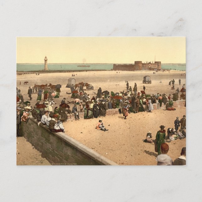 Postal New Brighton Beach, Liverpool, Merseyside, Inglate (Anverso)