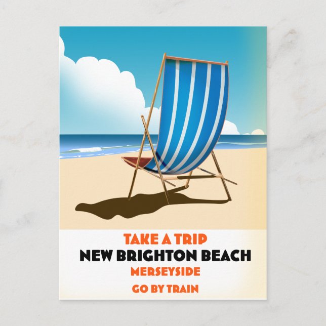Postal New Brighton Beach Merseyside (Anverso)