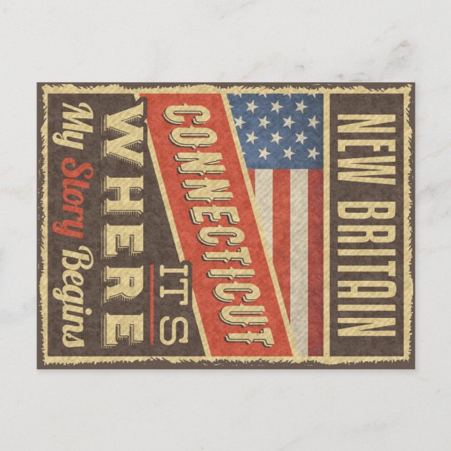 Postal New Britain Connecticut (Anverso)