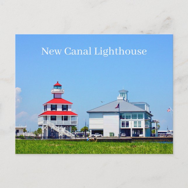 Postal New Canal Lighthouse New Orleans LA USA Postcard (Anverso)