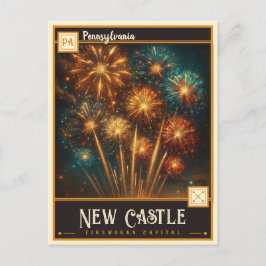 Postal New Castle, Pensilvania | Vintage
