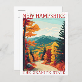 Postal New Hampshire Granite State USA Travel Place
