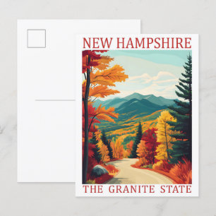 Postal New Hampshire Granite State USA Travel Place