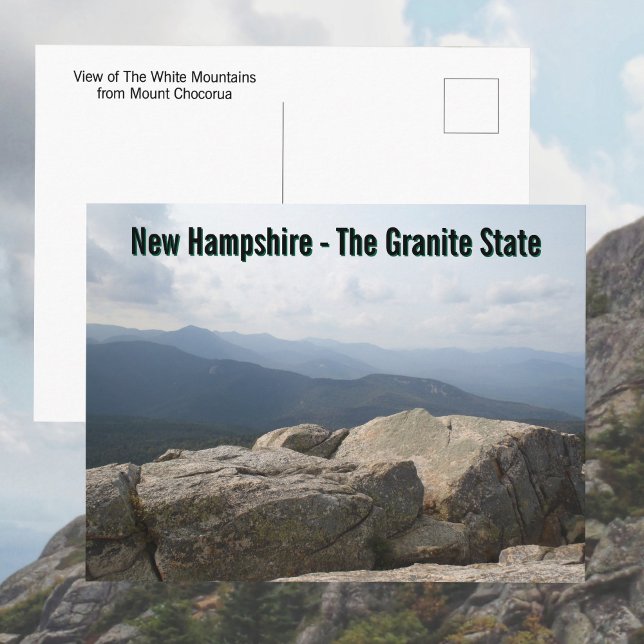 Postal New Hampshire Granite State White Mountains (Subido por el creador)