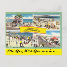 Postal New Hampshire, Saludos desde Hampton Beach