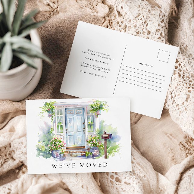 Postal New Home Moving Announcement Change of Address (Subido por el creador)