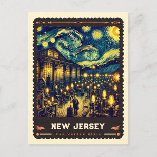 Postal New Jersey Vincent Van Gogh Inspired