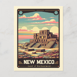 Postal New Mexico | Vintage patriótico