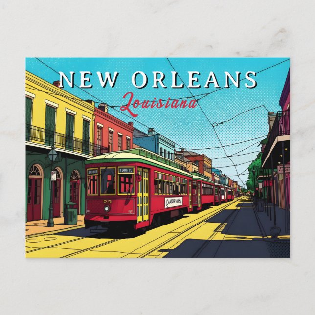 Postal New Orleans Inspired Urban Art (Anverso)