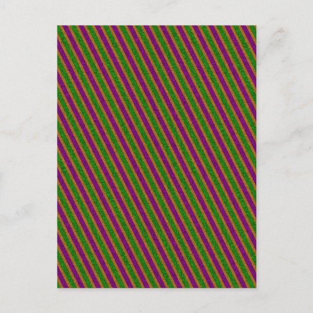 Postal New Orleans Stripe Glitter (Anverso)