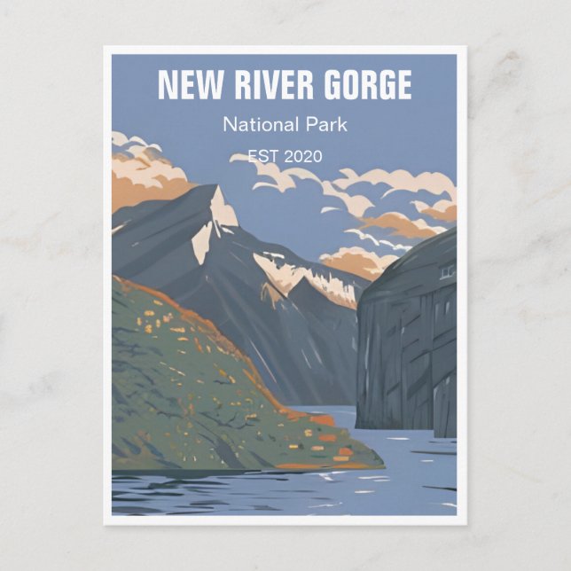 Postal New River Gorge National Park West Virginia Bridge (Anverso)