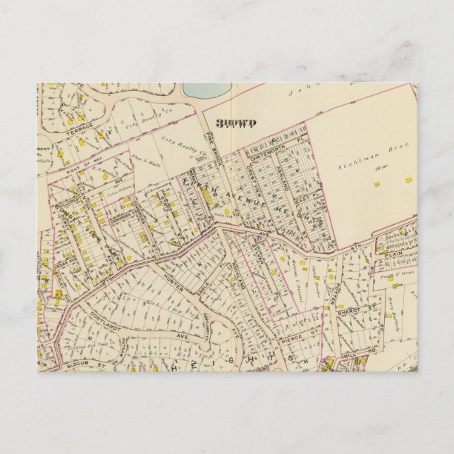 Postal New Rochelle wards 1, 3, Nueva York (Anverso)
