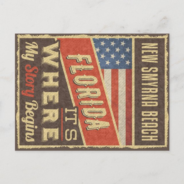 Postal New Smyrna Beach Florida (Anverso)