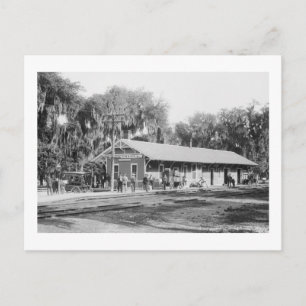 Postal New Smyrna, Florida Railway Station, 1904