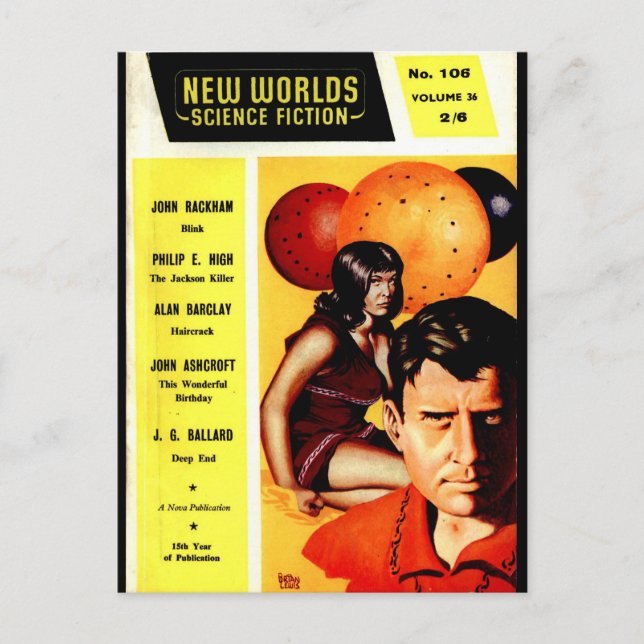Postal New Worlds 106 (1961-05.Nova)_Pulp Art (Anverso)