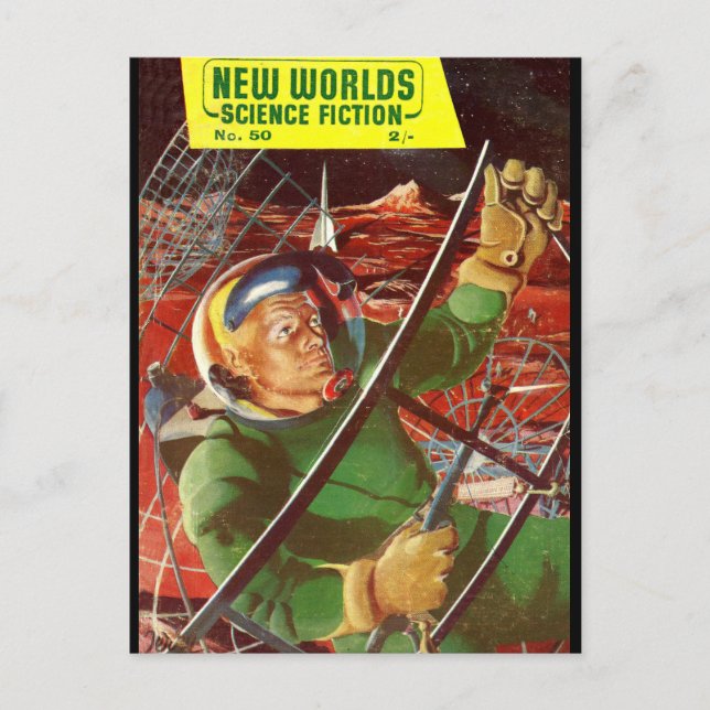 Postal New Worlds 50_Pulp Art (Anverso)