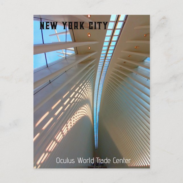 Postal New York City - Oculus World Trade Center (Anverso)