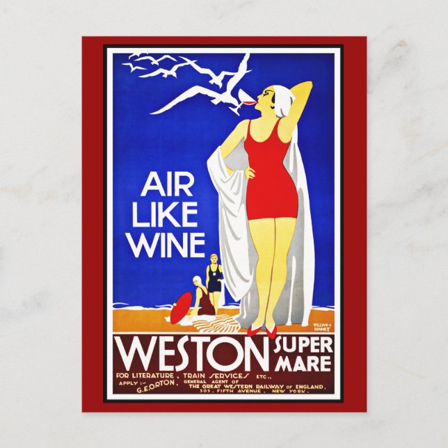 Postal New York Greetings Vintage (Anverso)