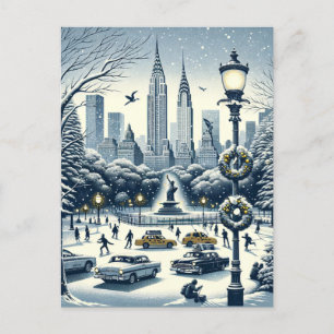 Postal New York Holiday Elegance - Navidades Personalizab