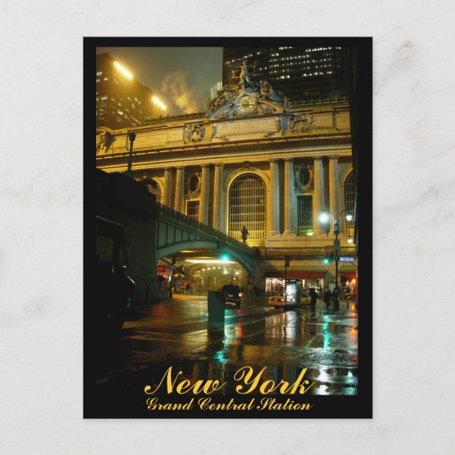 Postal New York Postcard Grand Central Souvenir Card (Anverso)