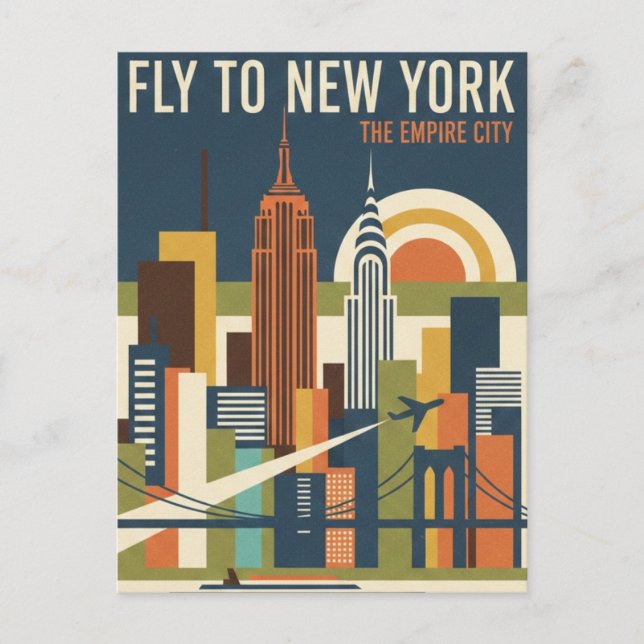 Postal New York Travel (Anverso)