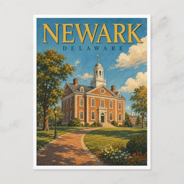 Postal Newark Delaware Old College GeoSaga (Anverso)