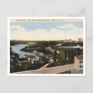 Postal Newark NJ, Panorama Branch Brook Park 1920