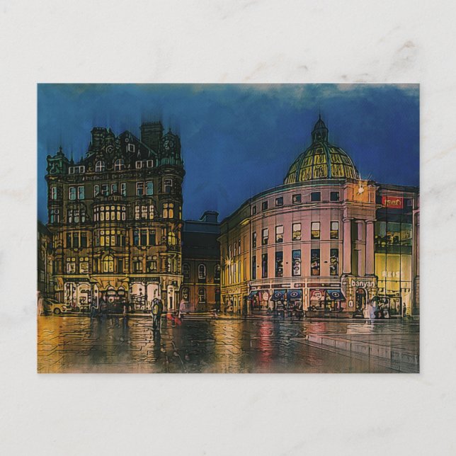 Postal Newcastle Ciudad Inglaterra, Reino Unido (Anverso)