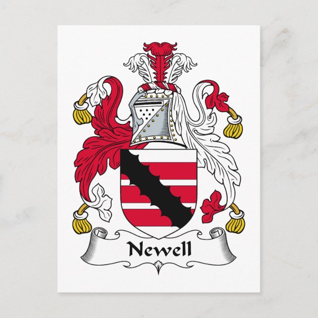 Postal Newell Family Crest (Anverso)