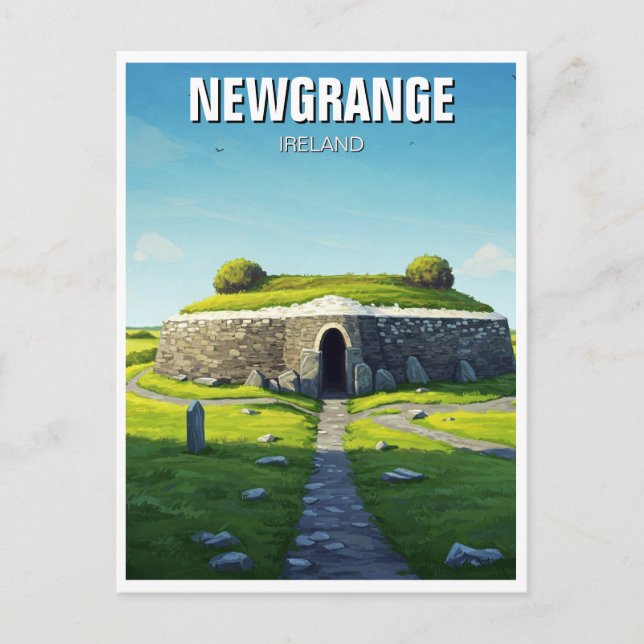 Postal Newgrange Irlanda Viaje (Anverso)