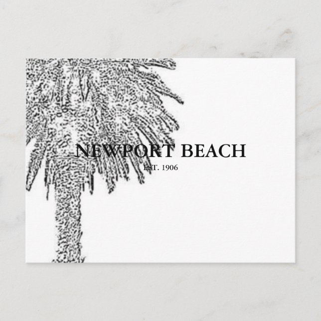 POSTAL NEWPORT BEACH (Anverso)