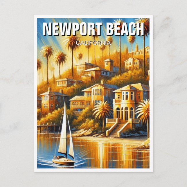 Postal Newport Beach California (Anverso)