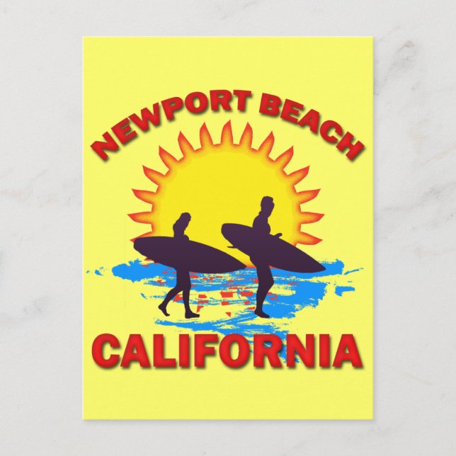 POSTAL NEWPORT BEACH CALIFORNIA (Anverso)