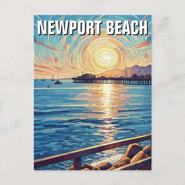 Postal Newport Beach California (Anverso)
