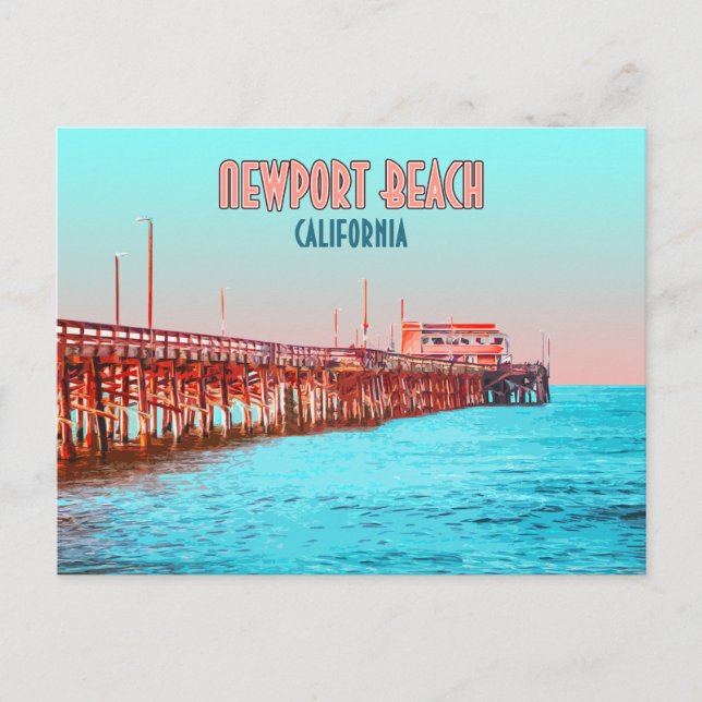 Postal Newport Beach California (Anverso)
