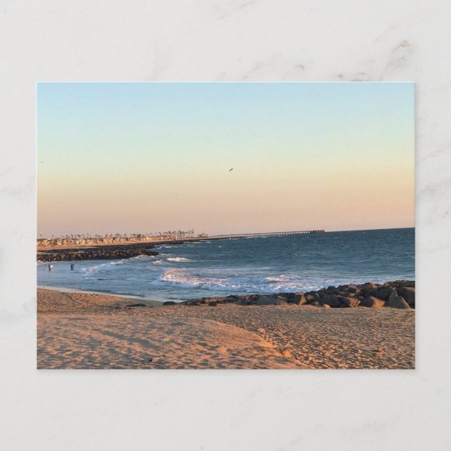 Postal Newport Beach en Sunset, California (Anverso)