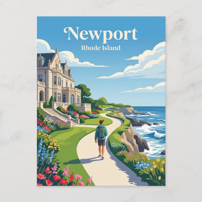 Postal Newport EE. UU. (Anverso)