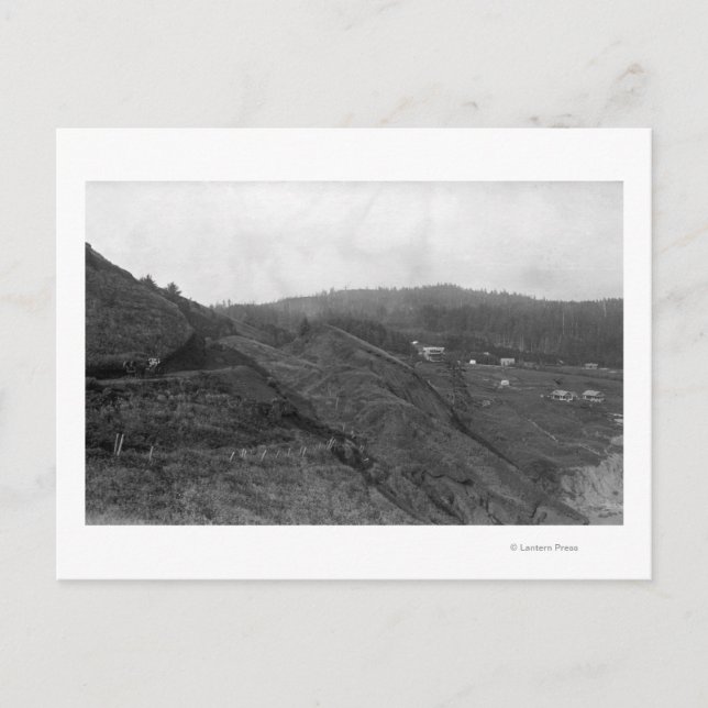 Postal Newport, escena de Oregón en la fotografía de Agat (Anverso)