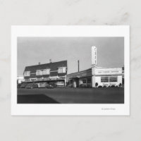 Newport, Oregon View of Bay Way Caf � Fotografía