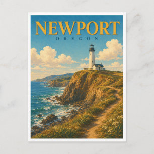 Postal Newport Oregon Yaquina Head GeoSaga