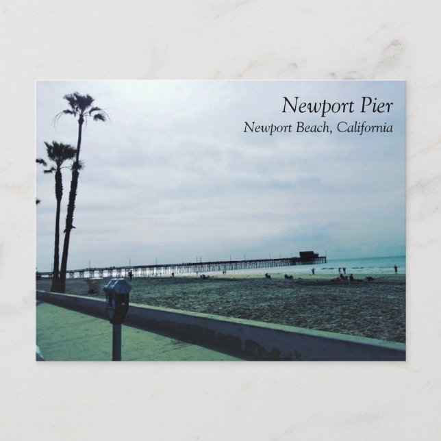 Postal Newport Pier, Newport Beach, California (Anverso)