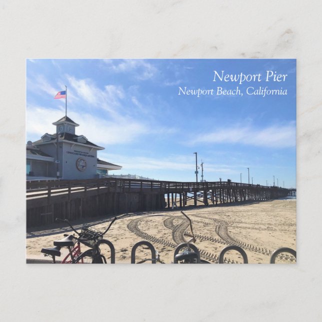 Postal Newport Pier, Newport Beach, California (Anverso)