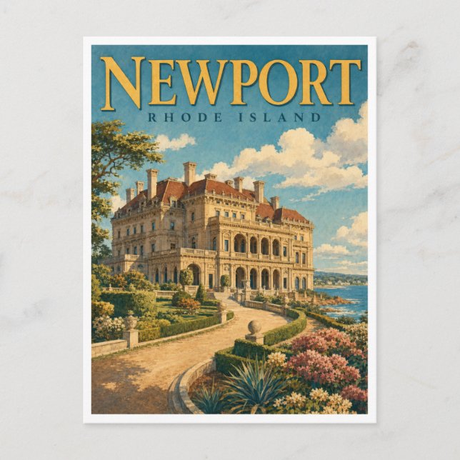 Postal Newport Rhode Island The Breakers GeoSaga (Anverso)