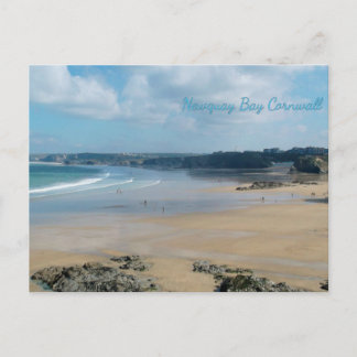 Postal Newquay Bay Beach Cornwall England