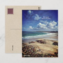 Postal Newquay Surf Beach Cornwall Seaside Personal