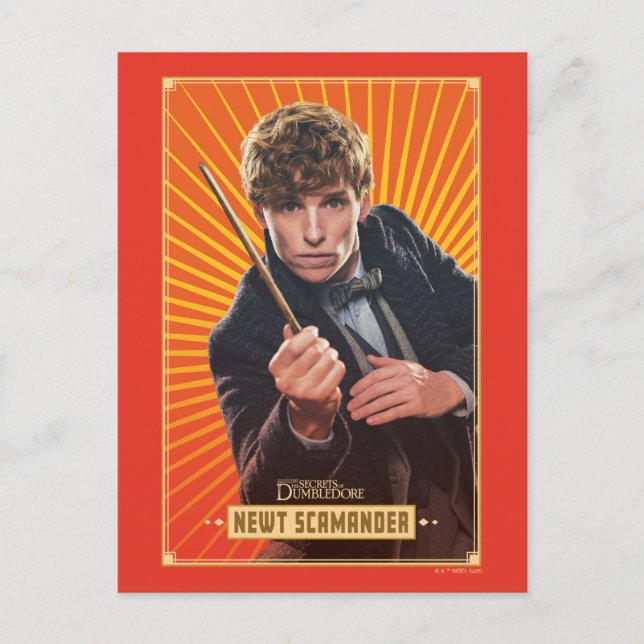 Postal Newt Scamander Character Graphic (Anverso)
