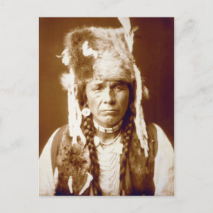 Postal Nez Percé con fusil