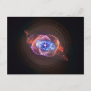 Postal NGC 6543: La nebulosa del ojo de gato