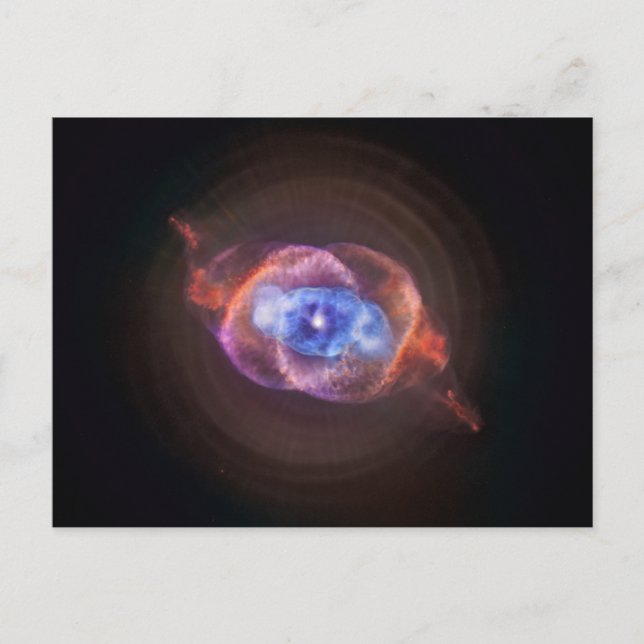 Postal NGC 6543: La nebulosa del ojo de gato (Anverso)